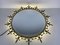 Mid-Century Italian Round Illuminated Brass Wall Mirror, Italy, 1960s, Image 2