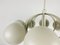 Large Mid-Century White Space Age Chandelier from Kaiser, 1960s, Germany, Image 6