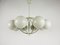 Large Mid-Century White Space Age Chandelier from Kaiser, 1960s, Germany, Image 2