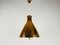 Mid-Century Copper Pendant Lamp from Vereinigte Werkstätte, 1960s 7