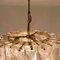 Large Torciglione Brass White Spiral Murano Glass Chandeliers, 1960, Set of 2 8