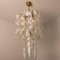 Large Torciglione Brass White Spiral Murano Glass Chandeliers, 1960, Set of 2, Image 10