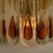 Amber Teardrop Wall Light from AV Mazzega, 1970s 12