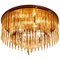 Mid-Century Glass Rod Waterfall Flush Mount by Sciolari for Lightolier, 1970s, Image 1