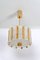 Gold-Plated and Ice Glass Drum Wall Sconce by J.T. Kalmar, Austria 9