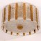 Gold-Plated and Ice Glass Drum Wall Sconce by J.T. Kalmar, Austria, Image 2