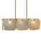 Glass and Brass Light Fixtures by J.T Kalmar, Austria, 1960s, Set of 5, Image 2