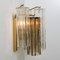 Smoked and Clear Glass Wall Light by J.T Kalmar, Austria, 1960s 4