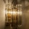 Smoked and Clear Glass Wall Light by J.T Kalmar, Austria, 1960s 11