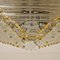 Large Gold-Plated Piramide Flush Mount from Venini, 1970s, Italy 5