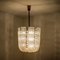 Glass and Brass Basket Chandelier by J.T Kalmar, Austria, 1950 13