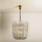 Glass and Brass Basket Chandelier by J.T Kalmar, Austria, 1950 17