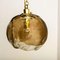 Smoked Glass and Brass Pendant Light from Kalmar, 1970s, Image 14