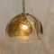 Smoked Glass and Brass Pendant Light from Kalmar, 1970s 6
