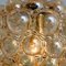 Lampada a sospensione in vetro color ambra di Helena Tynell, anni '60, Immagine 4