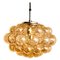 Amber Bubble Glass Pendant Light by Helena Tynell, 1960s, Set of 6 3