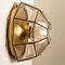 Clear Glass Wall Light from Glashütte Limburg, 1960s, Image 3