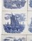 Piastrelle in ceramica blu di Gilliot Hemiksen, Olanda, anni '30, set di 6, Immagine 4