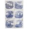 Azulejos holandeses de cerámica azul de Gilliot Hemiksen, años 30. Juego de 6, Imagen 9
