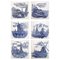 Azulejos holandeses de cerámica azul de Gilliot Hemiksen, años 30. Juego de 6, Imagen 1