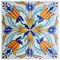 Handmade Antique Ceramic Tiles from Devres, France, 1910s, Image 1