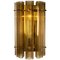 Large Murano Glass and Brass Sconce 1