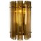 Large Murano Glass and Brass Sconce, Image 1
