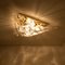 Gold-Plated Piramide Murano Glass Flush Mount / Wall Light from La Murrani, 1970s, Italy 10