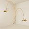 Double Ball Brass Arc Floor Lamp with Adjustable Height by Florian Schulz, 1970 15