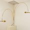 Double Ball Brass Arc Floor Lamp with Adjustable Height by Florian Schulz, 1970, Image 16