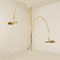 Double Ball Brass Arc Floor Lamp with Adjustable Height by Florian Schulz, 1970, Image 7