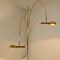 Double Ball Brass Arc Floor Lamp with Adjustable Height by Florian Schulz, 1970 11
