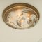 Wandlampe aus Messing & geblasenem Murano Glas 17