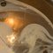 Wandlampe aus Messing & geblasenem Murano Glas 14