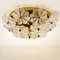 Large Glass and Brass Floral Wall Light from Ernst Palme, 1970s, Image 11