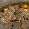 Large Glass and Brass Floral Wall Light from Ernst Palme, 1970s 10
