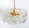 German Faceted Crystal and Gilt Metal Four-Tier Chandelier from Kinkeldey, Set of 2 4