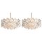 German Faceted Crystal and Gilt Metal Four-Tier Chandelier from Kinkeldey, Set of 2, Image 6