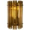 Large Murano Wall Light in Glass and Brass 1