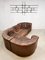 Vintage DS-11 Brown Patchwork Modular Sofa from De Sede, Set of 4, Image 4