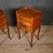 French Cherry Wood Bedside Cupboards, 1920s, Image 4