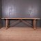 French Oak and Poplar Trestle Table, 1880s 6