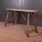 French Oak and Poplar Trestle Table, 1880s 1