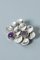 Silver and Amethyst Brooch from Victor Jansson, Image 1