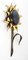 Wrought Iron Sunflower Wall Lamp, 1970s, Image 5