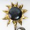 Wrought Iron Sunflower Wall Lamp, 1970s, Image 3