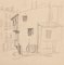 Maxime Juan - Häuser - Original Bleistift - Mitte 20. Jahrhundert 1