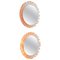 German Round Illuminated Acrylic Glass Mirrors, 1970s, Set of 2, Image 1