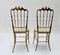 Italian Brass Chairs from Chiavari, Set of 2 5