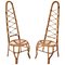 Rattan and Bamboo Chairs, 1960s, Set of 2 1